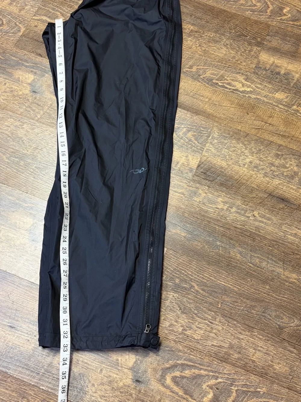 Marmot Precip Nylon Rain Pants Men's Large Black Full Side Zip Hiking